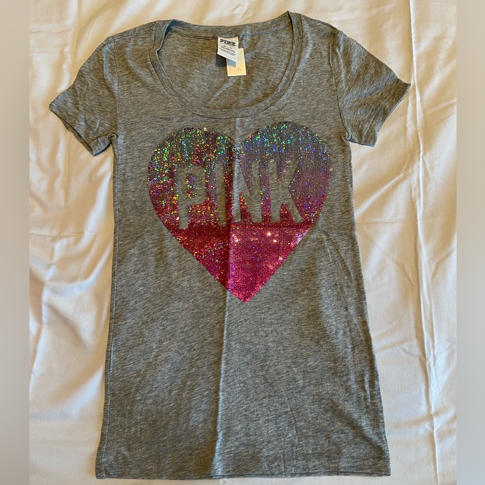 PINK Shirt 
Gray
Size XS
BNWT
